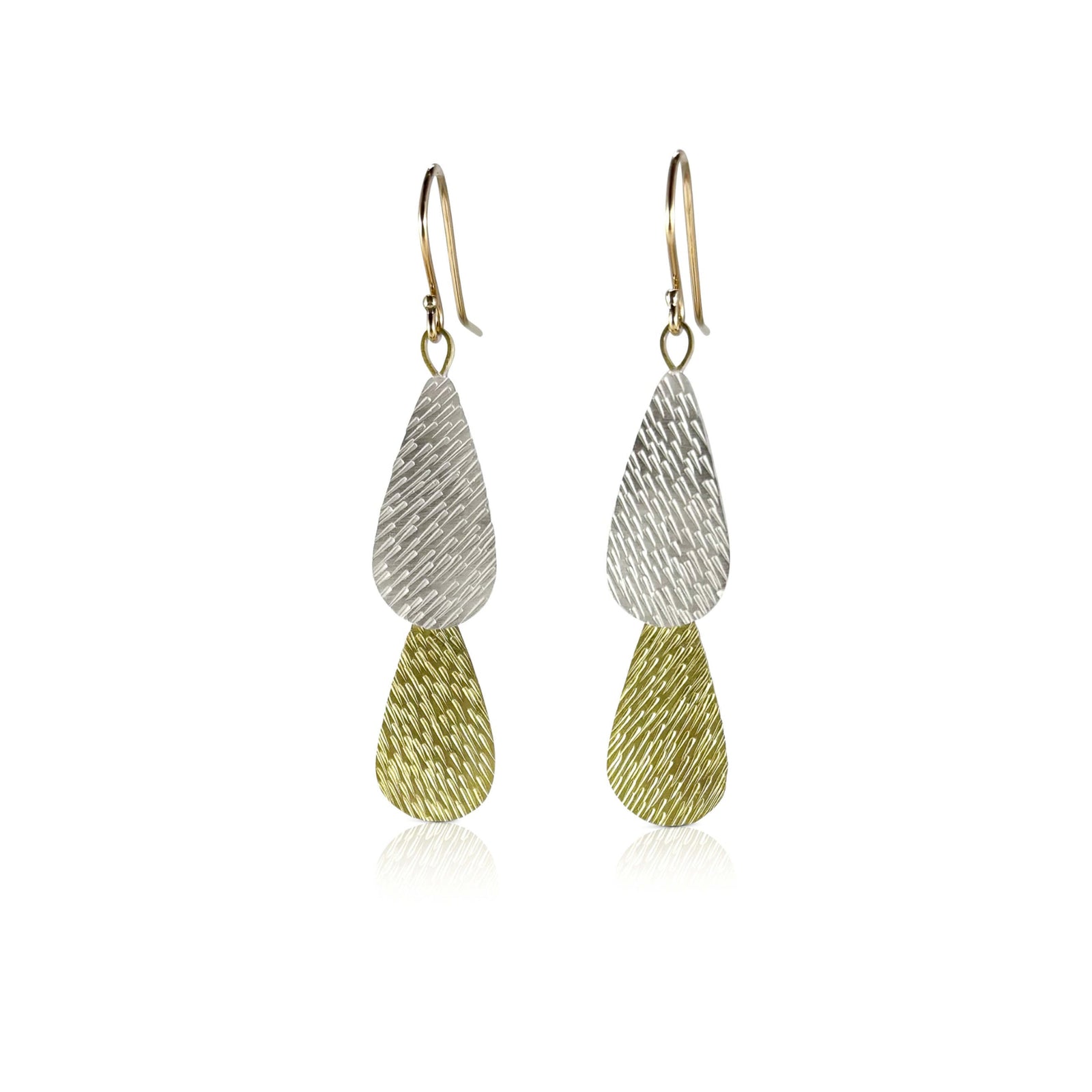 Double Rain Drop Earrings