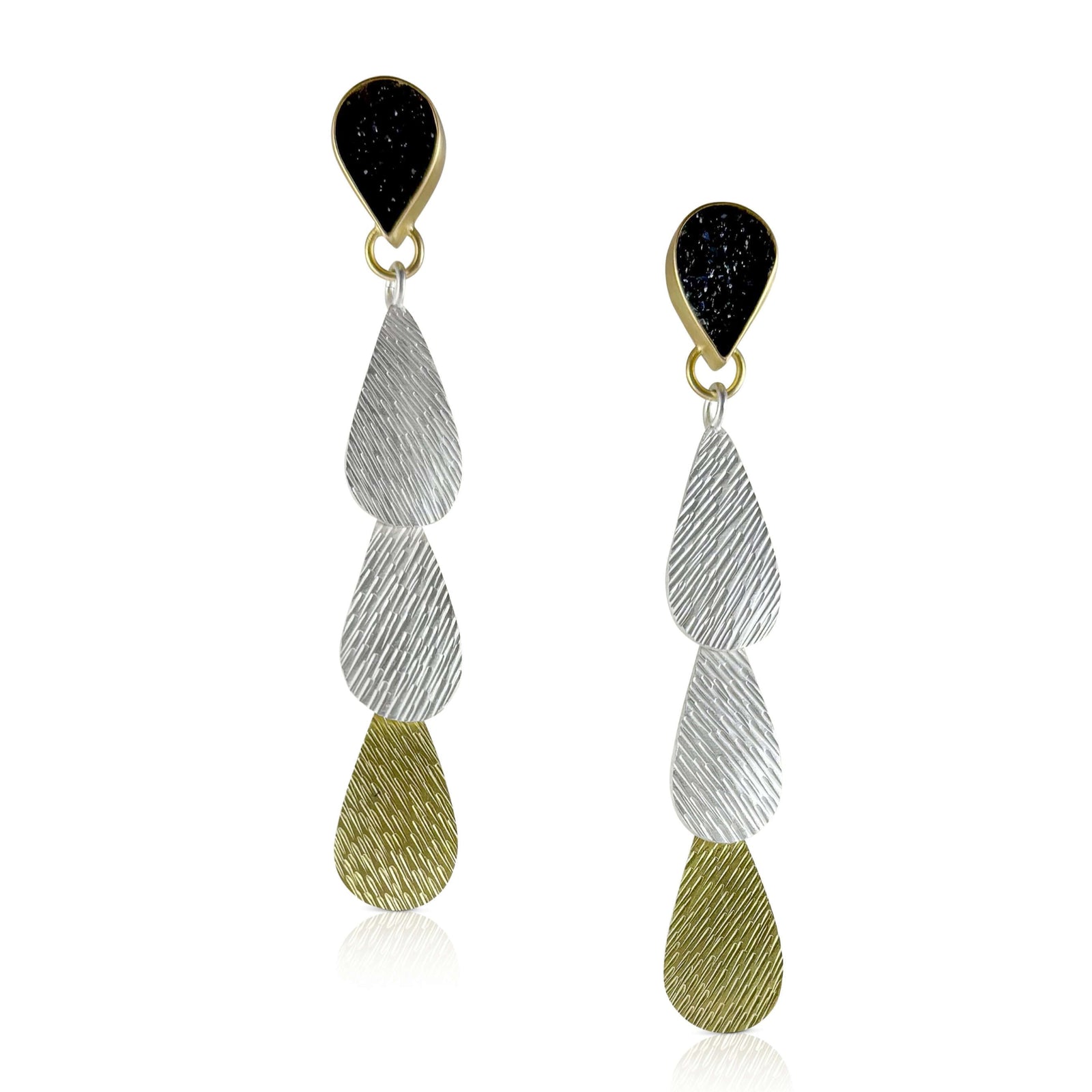 Rain Drops with Druzy