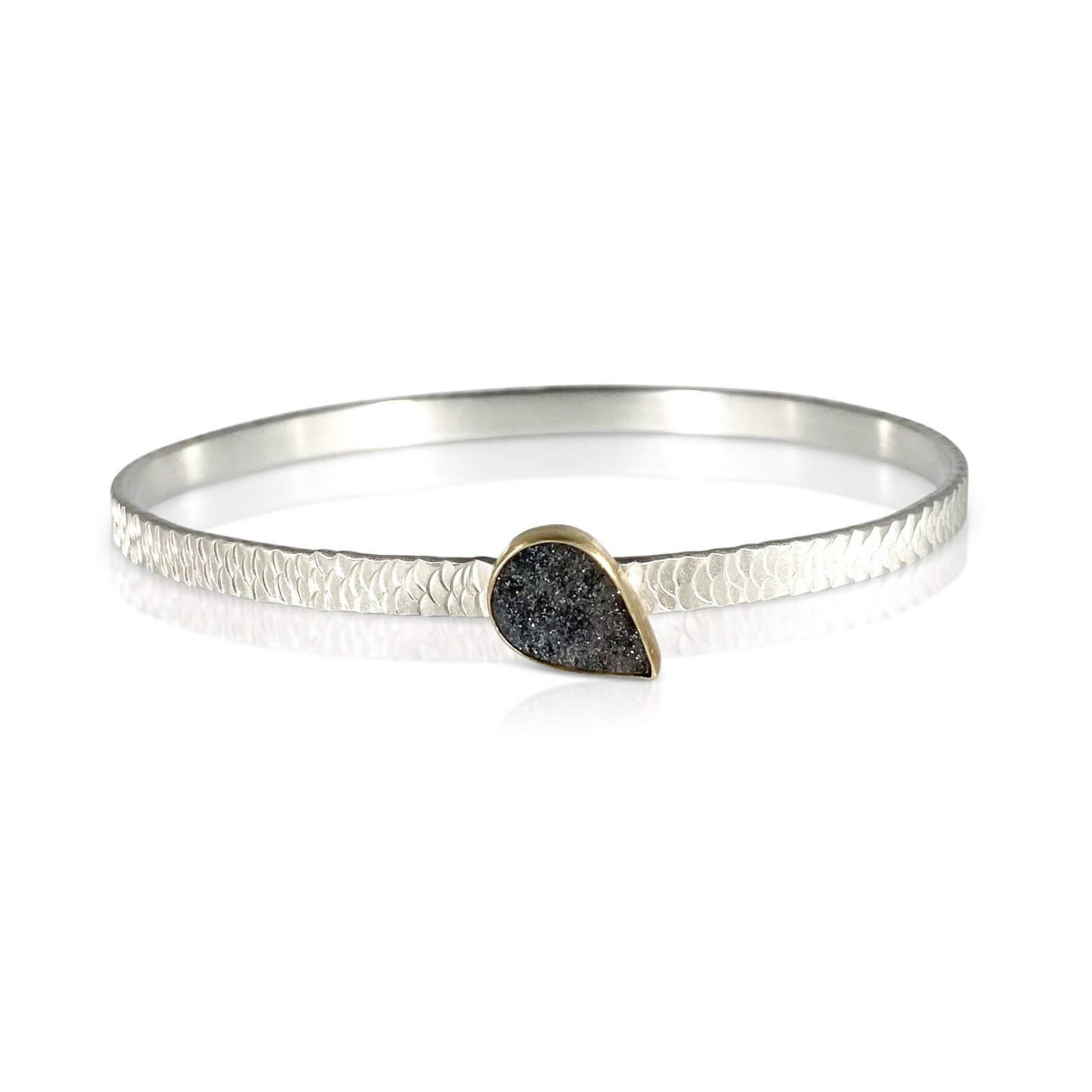 Gray Druzy Bangle