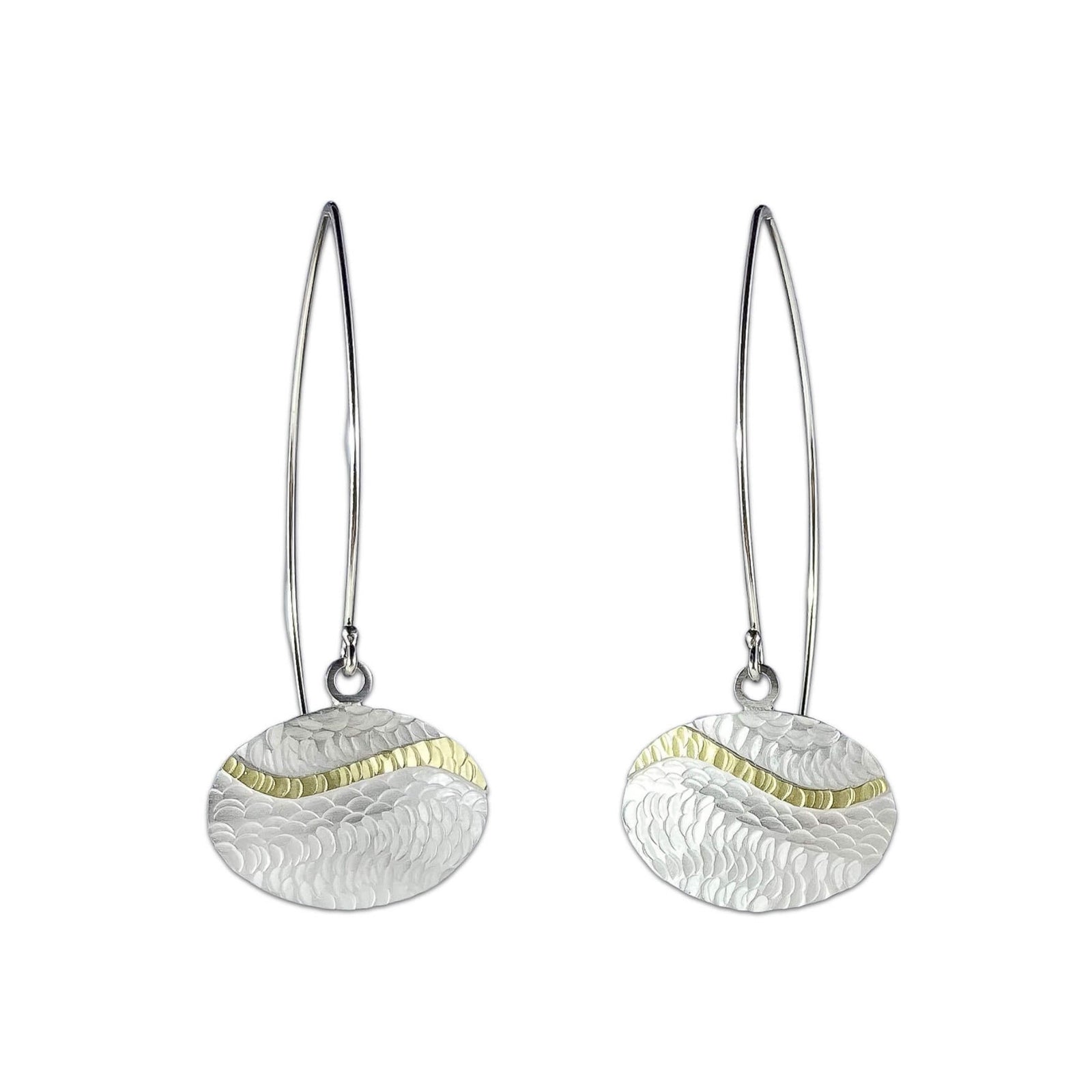 Oval Wave Earrings