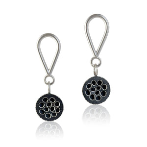 Honeycomb Seed Pod Drop Earrings