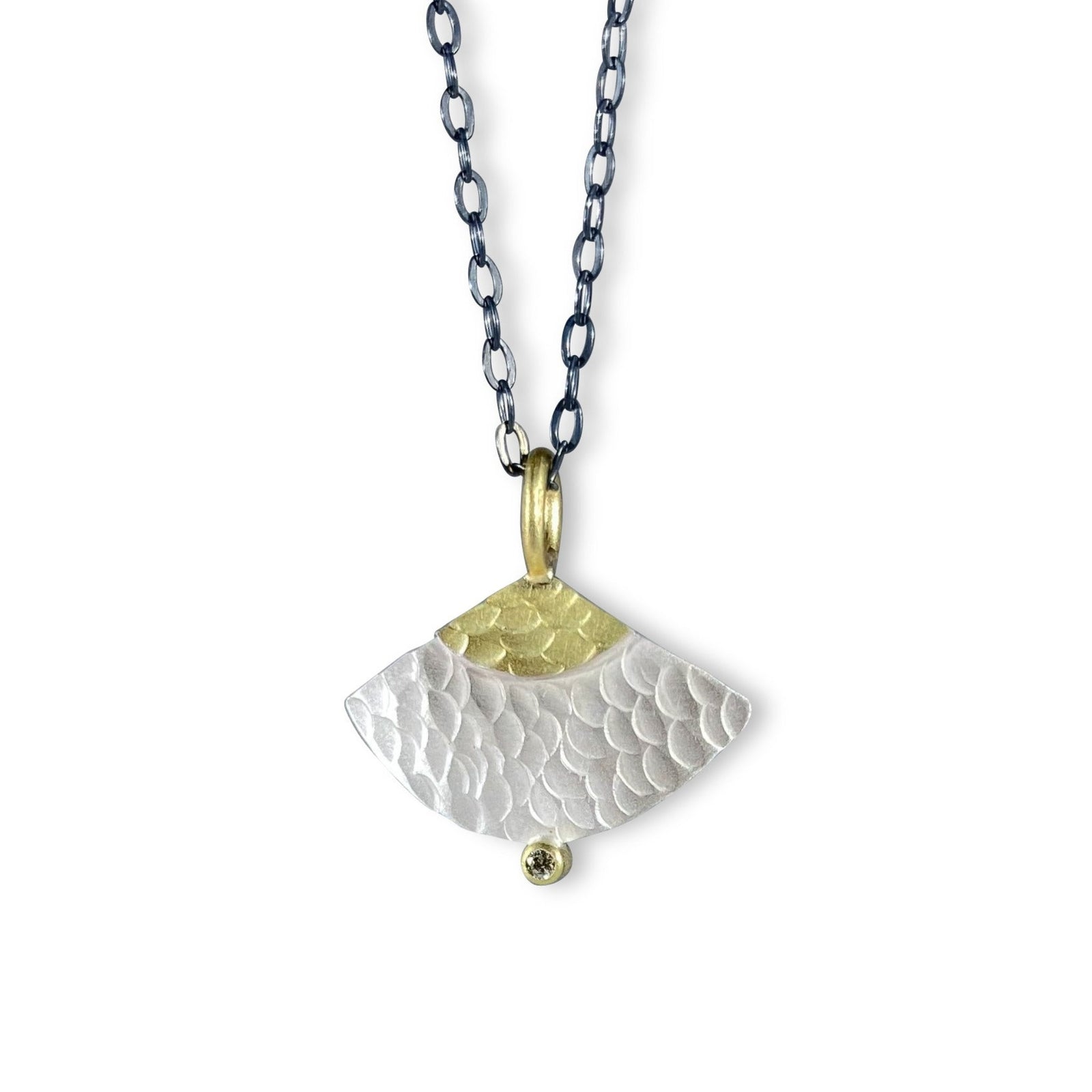 Fan Pendant with Diamond